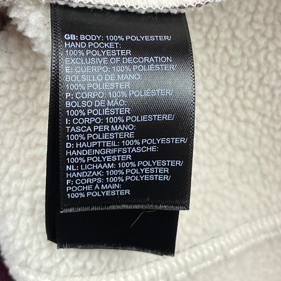 The North Face Red Pullover Sweater Cowl Neck Fleece Lined Women’s Size XS - Picture 6 of 7